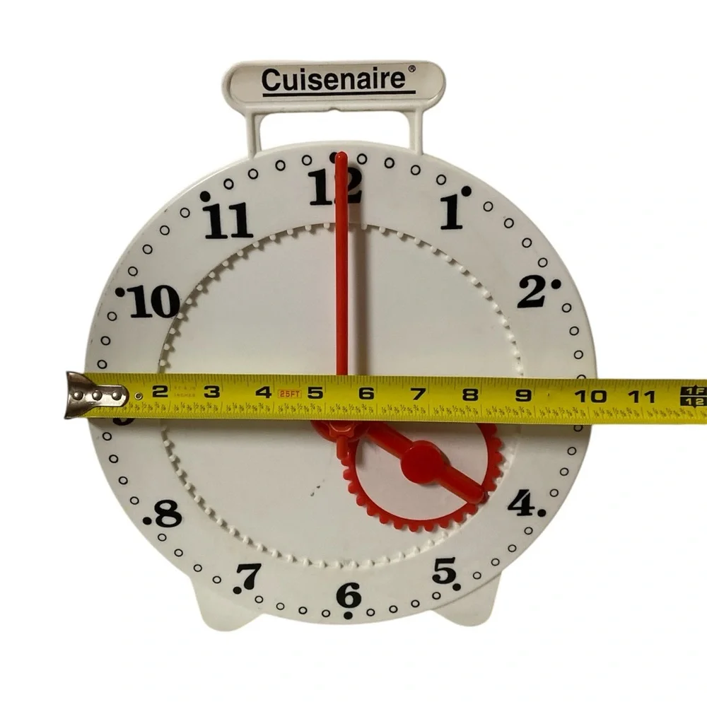 Cuisenaire Clock Home Schooling Teacher Student Teaching Time Made in Taiwan